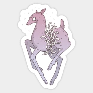 Purple deer Sticker